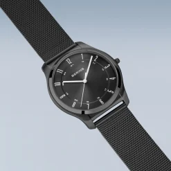 Ultra Slim | zwart gepolijst/geborsteld | 18340-222